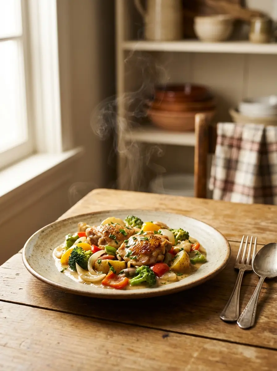 One-pot chicken and vegetable skillet
