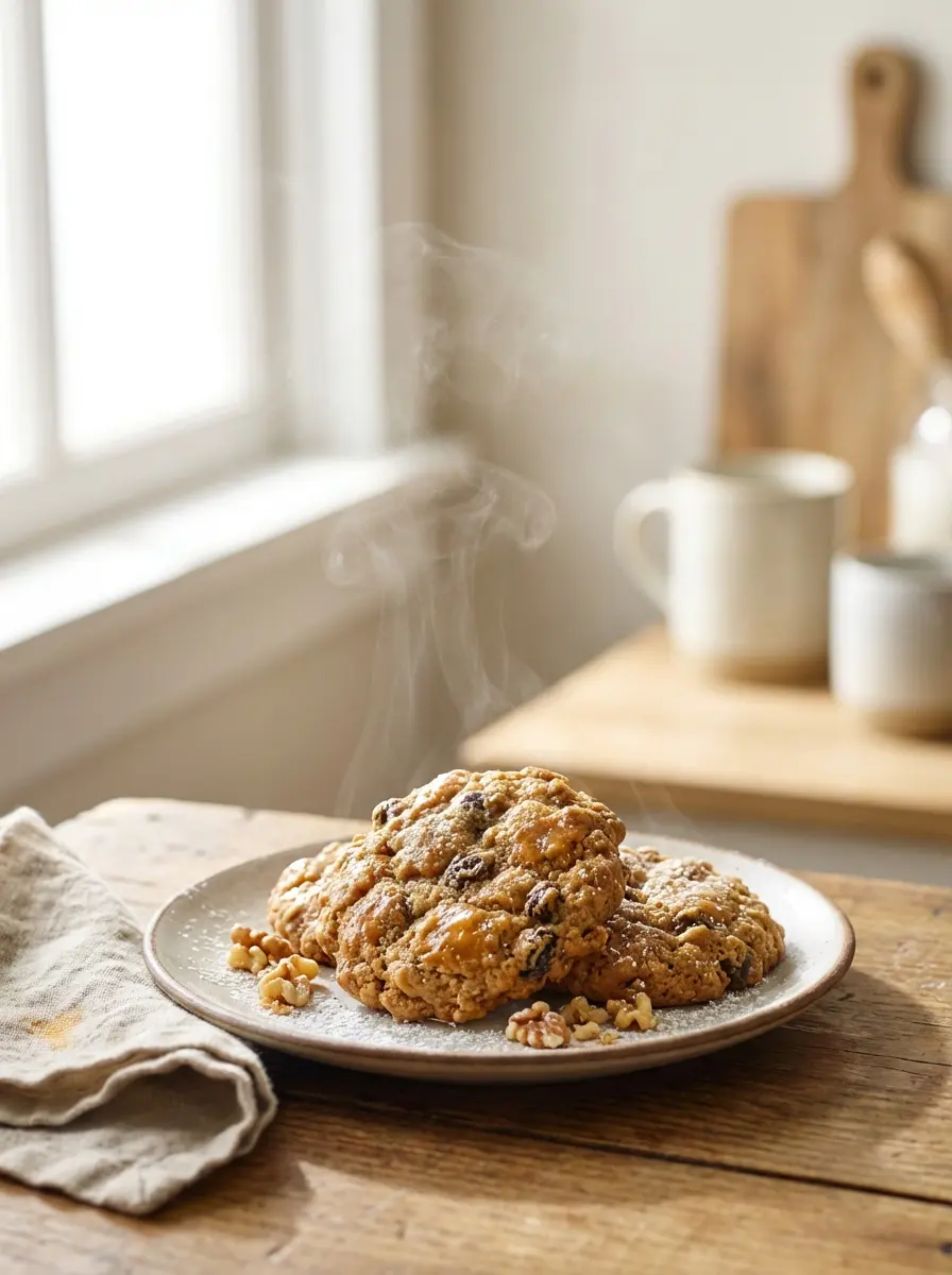 Soft small-batch diabetic friendly Christmas cookies on a baking sheet