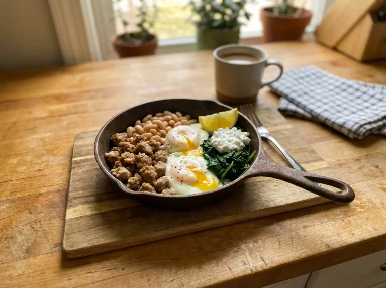 one pan high protein breakfast recipes for gentle mornings featured