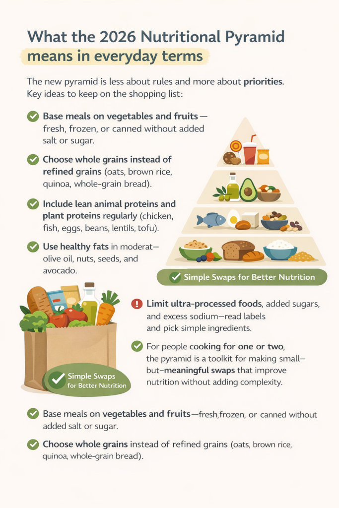 What the 2026 Nutritional Pyramid means in everyday terms