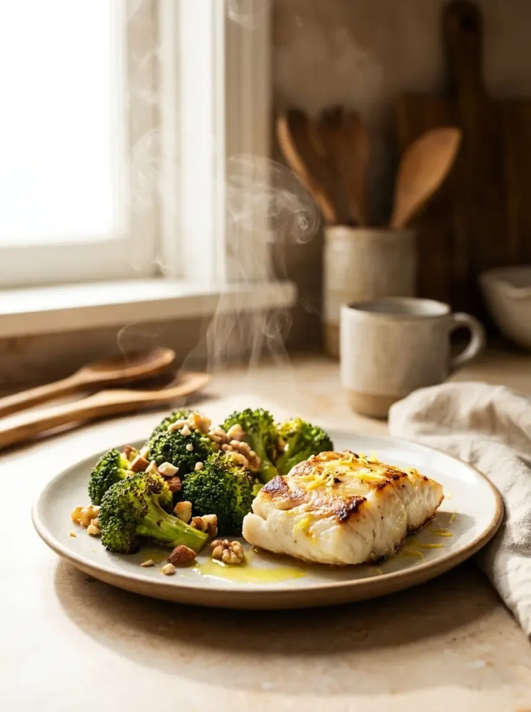 heart healthy air fryer vegetables and fish featured
