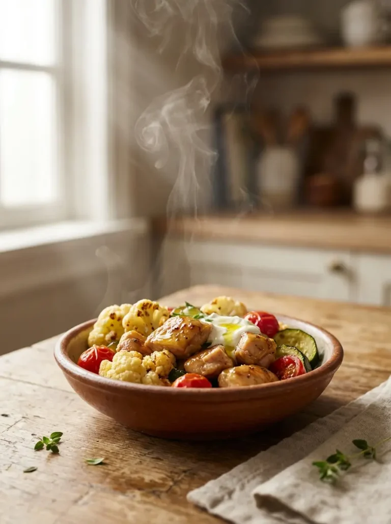 one pan chicken and vegetables five simple dinners featured