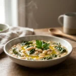 white bean kale stew featured