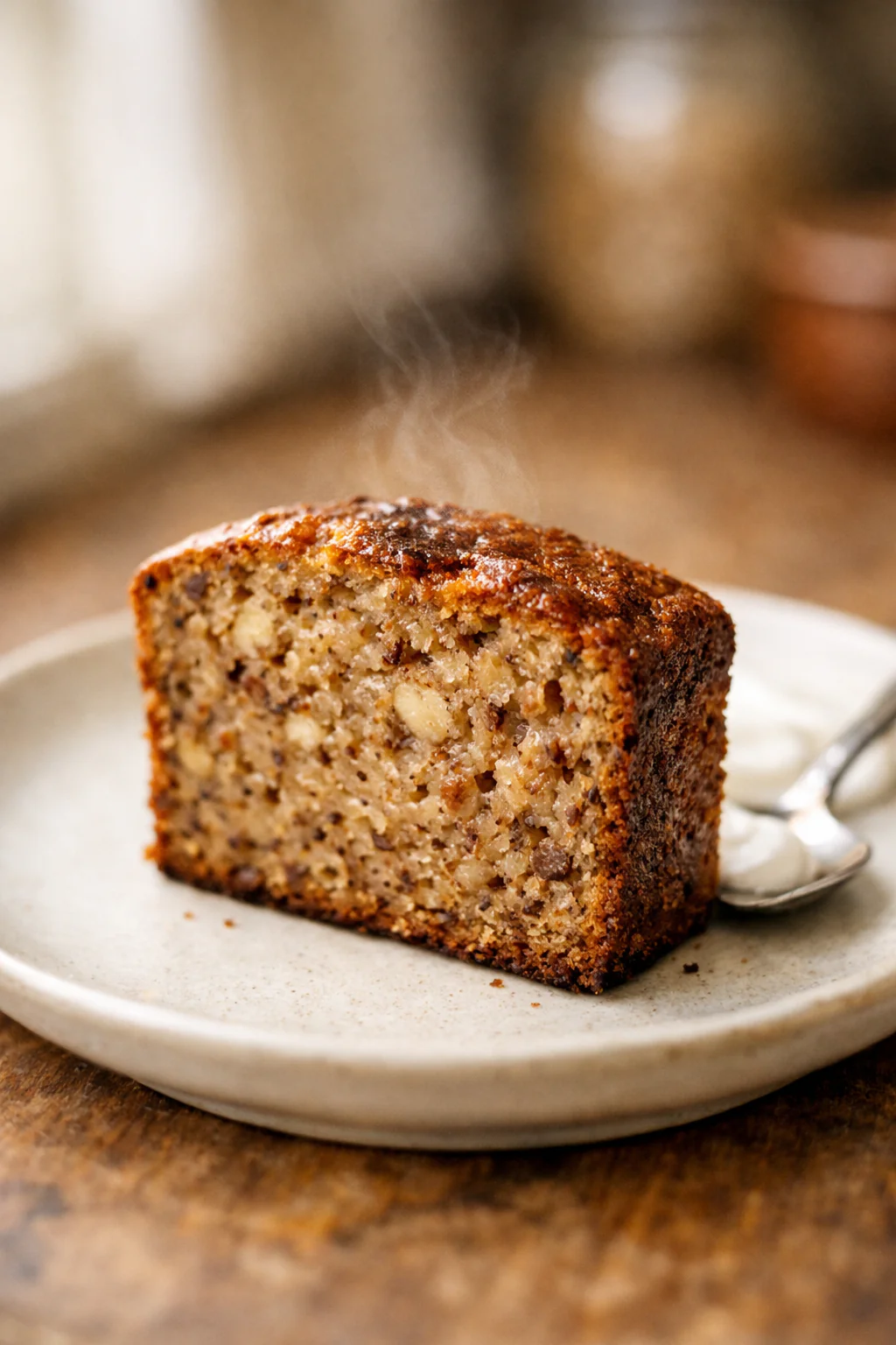 High protein banana bread without added sugar