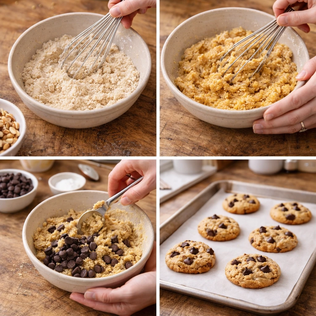 Making low sugar chocolate chip cookies