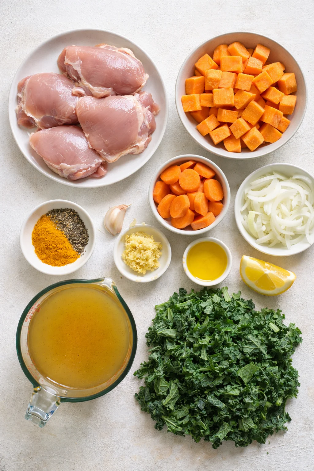 Ingredients for slow cooker anti inflammatory chicken