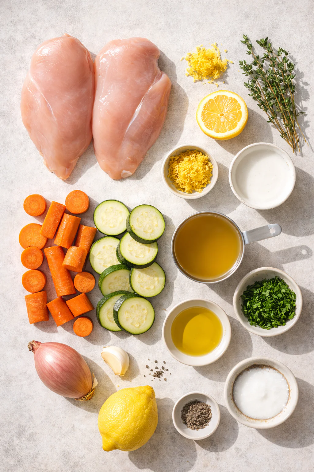 Ingredients for low sodium baked chicken