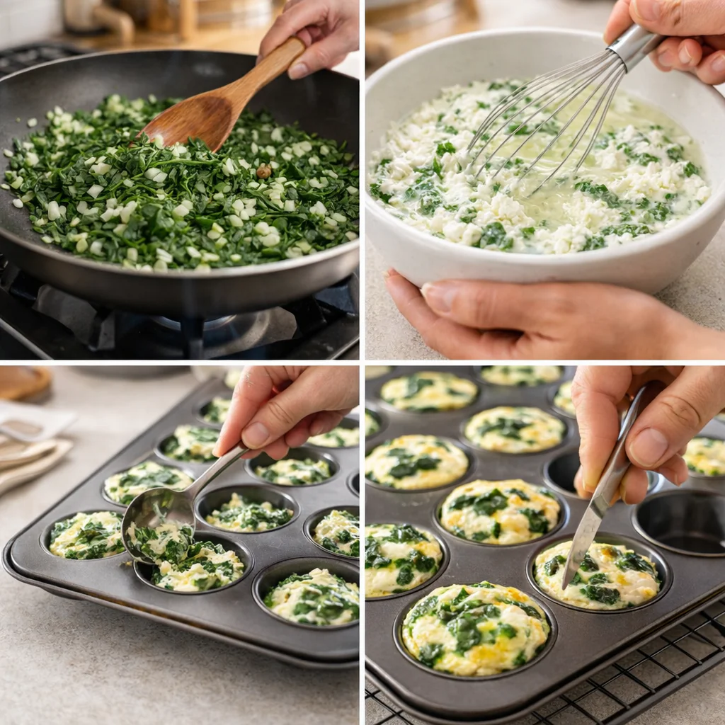 Baking mini frittata cups
