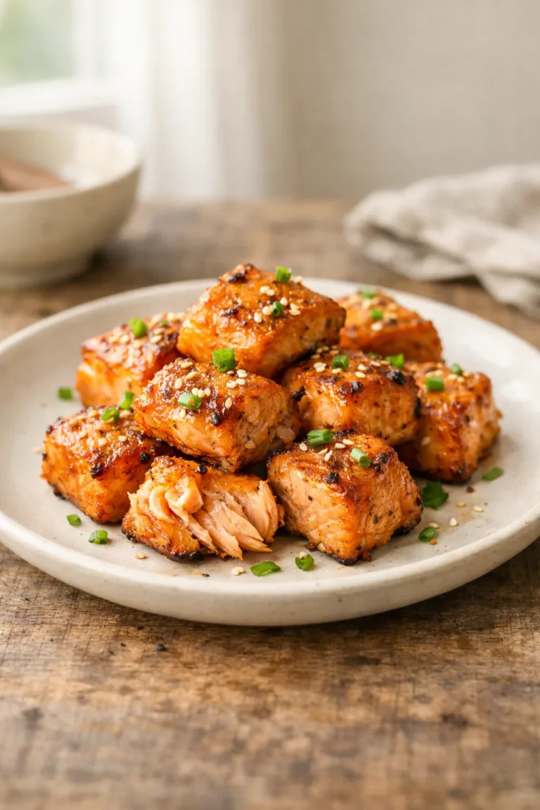 air fryer salmon bites crispy easy