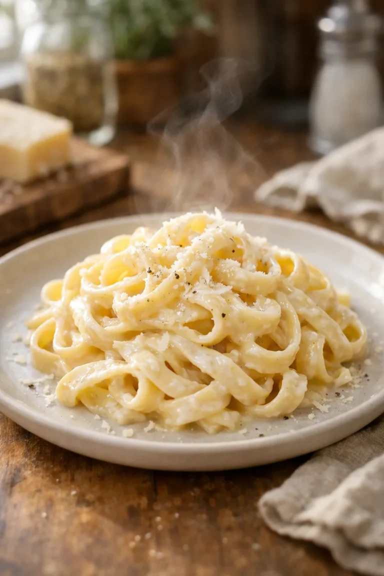 easy fettuccine alfredo creamy pasta small portion