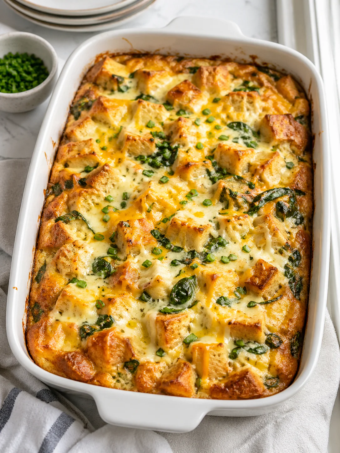 Make ahead egg casserole brunch